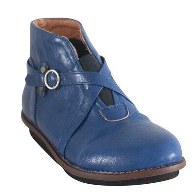 

Rose Womens Comfortable Round Toe Buckle Strap Low-heeled Casual Shoes Ankle Booties