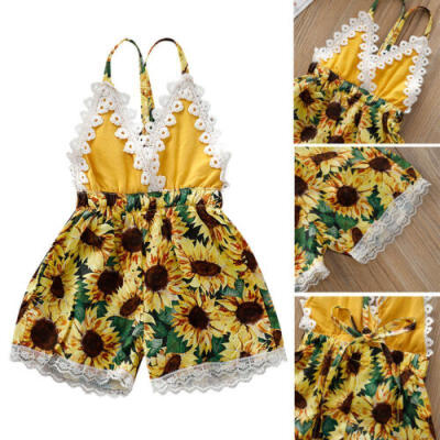 

Newborn Infant Baby Girls Floral Romper Bodysuit Jumpsuit Summer Sunsuit Outfits