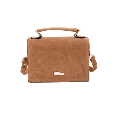 

Simple Solid Color Flip Cover Women Casual Shoulder Crossbody Bag Handbag Pouch