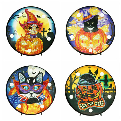 

LED Decoration Light Hallowen Gift DIY Full Drill Diamond Painting Light Bedroom Night Lamp Home