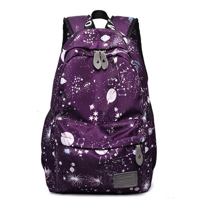 

Tailored Couple Shoulder Bag Starry Sky Pattern Backpack Casual Large Capacity Backpack