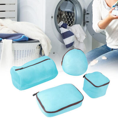 

Greensen 4 Pcs Thickened Laundry Washing Mesh Bag Socks Bra Underwear Clothes Wash Bag