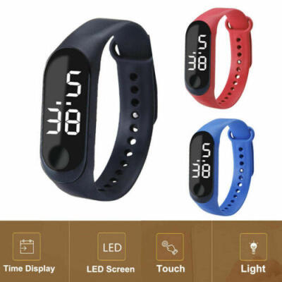 

Women Men Kids Smart Band Watch Wristband Fitness BlackBlueRed Waterproof