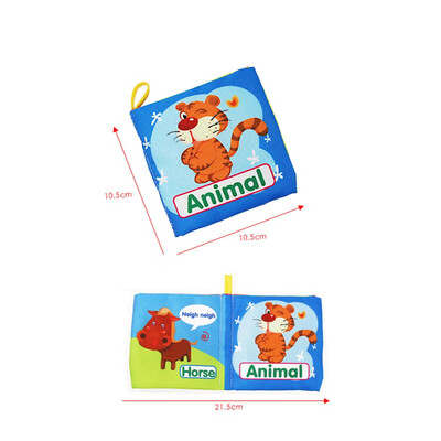 

YIWULANew Soft Cloth Baby Intelligence Development Learn Picture Cognize Book F