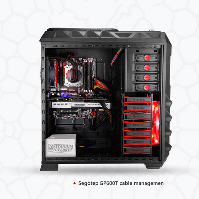 

Segotep 500W GP600T ATX PC Computer Power Supply Desktop Gaming PSU 12V 80PLUS Titanium Active PFC Universal AC Input 100-240V