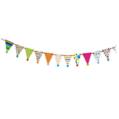 

Hot sale Multi-color Pennants Bunting Banner WeddingValentines daybirthday party Flags Hang Garland Home Decoration Supplies