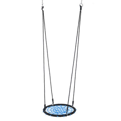 

24 inch Children Round Nest Indoor Outdoor Swing Detachable Kids Patio Net Rope Stout Hanging Swing