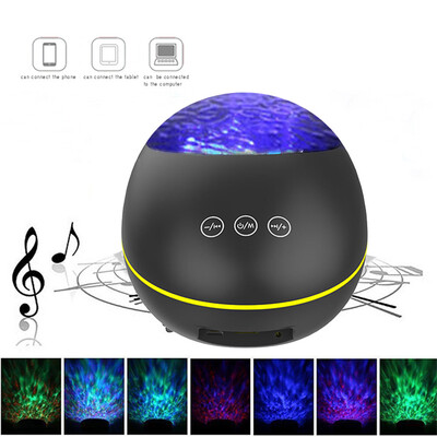 

〖Follure〗Relax Color Ocean Night Projection Light Lighting Projector Lamp Music LED