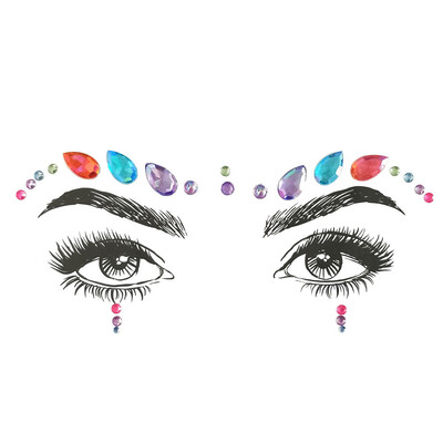 

〖Follure〗Face Gems Adhesive Glitter Jewel Wedding Festival Rave Party Body Make Up