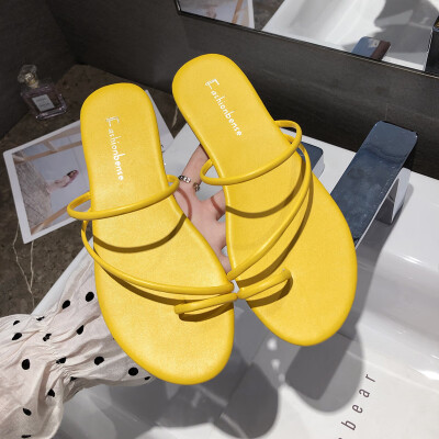 

Slippers women wear Korean version of fashion toed shoes with Roman shoes ins Port Wind Sand Beach Wind shoes