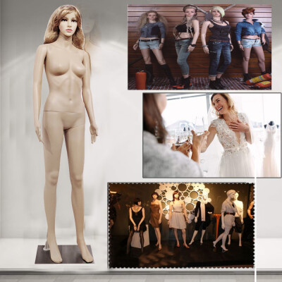 

Female Straight Hand Straight Foot Body Model Mannequin Display stand with Base