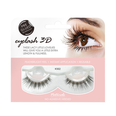 

〖Follure〗1 Pair 3D False Lashes Fluffy Strip Eyelashes Long Natural Party Makeup