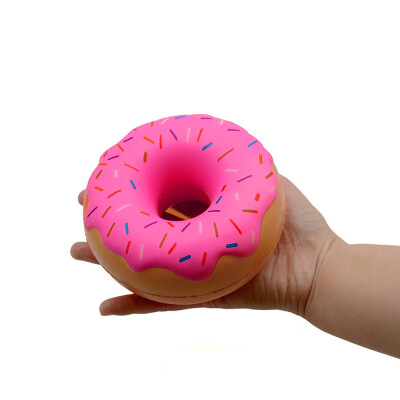 

Siaonvr Stress Reliever Scented Pink Doughnut Super Slow Rising Kids Squeeze Toy Gift