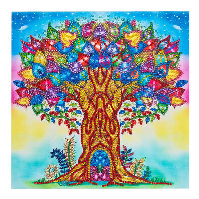 

5D DIY Special Shaped Diamond Painting Colorful Tree Cross Stitch Mosaic