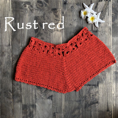 

Women Holiday High Waist Hot Cotton Short Mini Pants Hollow Out Crochet Shorts