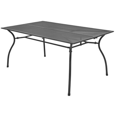 

Outdoor Dining Table Steel Mesh 59"x354"x283