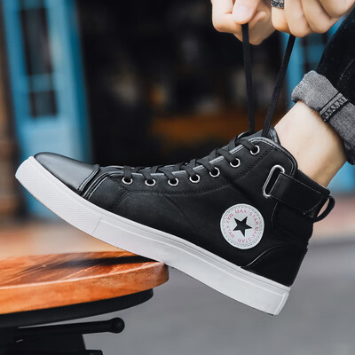 

Retro tide shoes British short boots mens high-top shoes trend mens high-top shoes