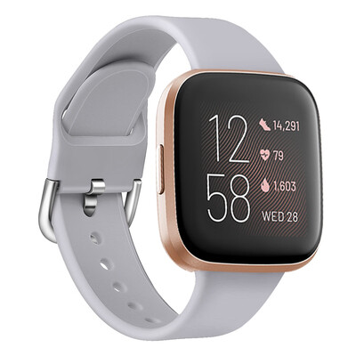 

ECSEM Sport Band for Fitbit Versa LiteSE Soft Breathable Silicone Strap Replacement Wristband for Men Women