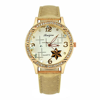 

Disc Cute Style Symbol Star Pattern Roman Numerals Ladies Watch Nice Orologio Donna Womens Watches Reloj De Mujer Clock
