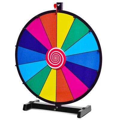 

24" Editable 14 Slot Fortune Spinning Game Tabletop