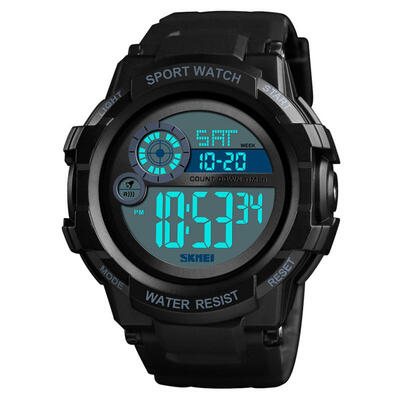 

SKMEI Multifunction Digital Wristwatches Waterproof Men Watch With Resin Strap 1387