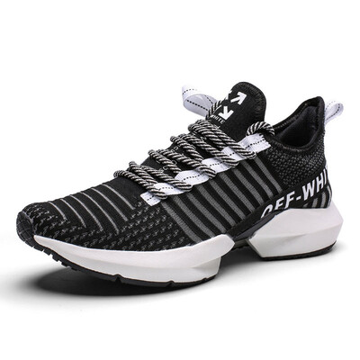 

Couple casual small white shoes flying woven breathable increased old shoes students lightweight sports running shoes net red trend mens shoes