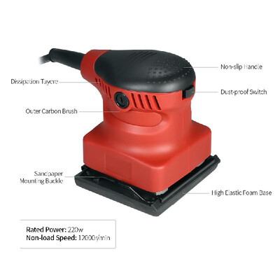 

Electric Sander Dust Exhaust&Hybrid Dust Canister Palm Sander Power Tools