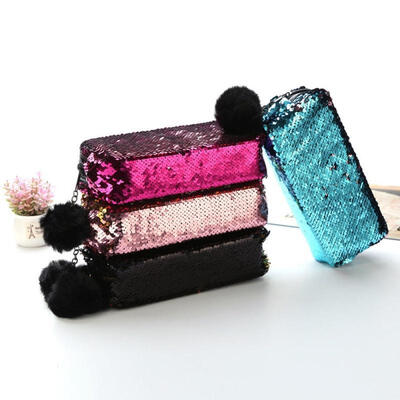 

Women Mermaid Sequin Glitter Cosmetic Bag Pencil Box Coin Purse Makeup Case