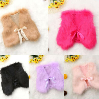 

Baby Kids Girls Faux Fur Vest Waistcoat Winter Warm Jacket Coat Outwear Clothes