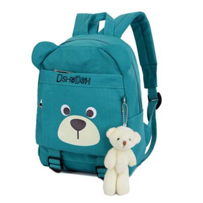 

Cute Cartoon Bear Dolls Canvas School Backpack For Children Mini Baby Toddler BookBag For Boys&girls Rucksacks