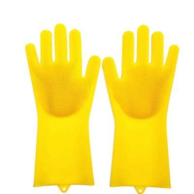 

Toponeto Magic Reusable Silicone Gloves Cleaning Brush Scrubber Gloves Heat Resistant