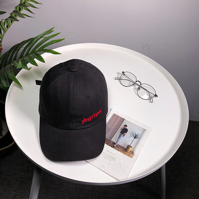 

Korean version of the new small fresh letter embroidery summer travel sunhat men&women outdoor leisure baseball hat tide