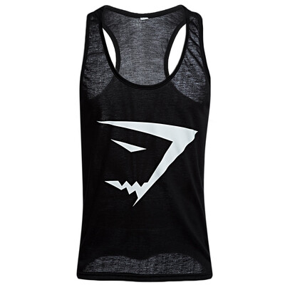 

Active Scoop Collar Printed Cotton Blend Men Racerback Gym Tank