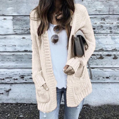

Women Fashion Autumn&Winter Knit Cardigan Sweater Coat