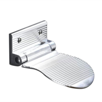 

Household Space Aluminum Bathroom Anti-slip Foot Rest Creative Foldable Auxiliary Foot Pad
