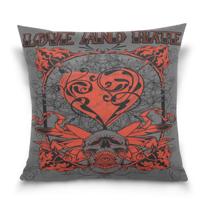 

ALAZA Thanksgiving Throw Pillow Cover 16 X 16 inch Cushion Cover with Heart Printed Pillowcase