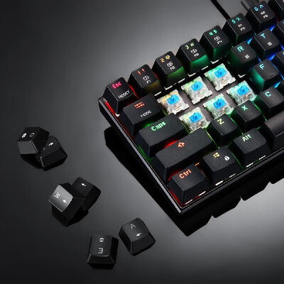

MOTOSPEED CK61 RGB Mechanical Gaming Keyboard OUTMU Red Switches Keyboard 61 Keys Anti-ghosting with Backlight for Gaming Black