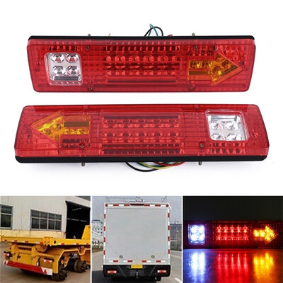 

1 Pair Waterproof LED Car Trailer Rear Tail Light Truck Caravan Turning Signal Stop Indicator