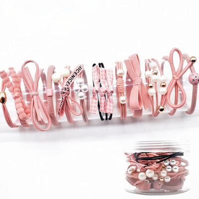 

Fashion Headwear Set Small Fresh Hair Band Hair Accessories Women Hair Ponytail Rubber Band Sweet Head Rope Scrunchie 12PCSSet