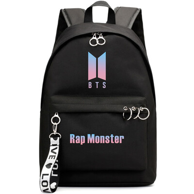 

Kpop BTS Backpack Bangtan Boys School Bookbag Travel Shoulder Bag with USB Port