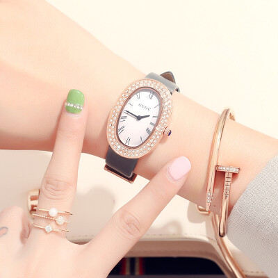 

Oval Korean personality ladies watch belt womens watch trend student watch fashion watch