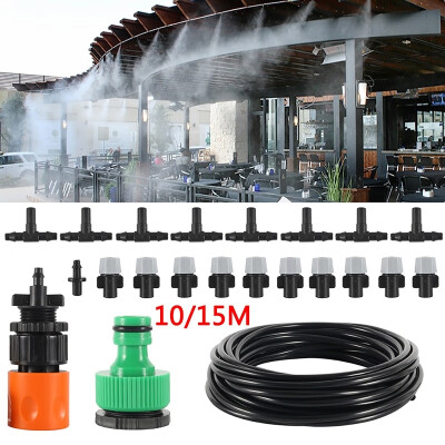 

1015M Outdoor Garden Micro Drip Irrigation System Fan Cooler Water Cooling Patio Misting System Mist Spray Kit