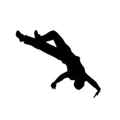 

Removable Single Handstand Dancing Wallpaper Self Adhesive Mural Decal Art Wall Sticker Home Decor