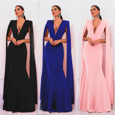 

Women Formal Wedding Bridesmaid Long Evening Party Ball Prom Gown Cocktail Dress