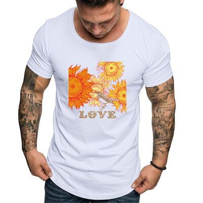 

Toponeto Men Fashion Solid Printing Style Cotton Design T-shirt Casual Shirts Tops Blouse