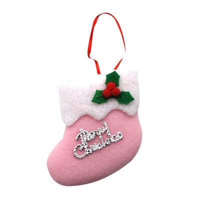

Toponeto Christmas Stocking Mini Sock Santa Claus Candy Gift Bag Xmas Tree Hanging Decor