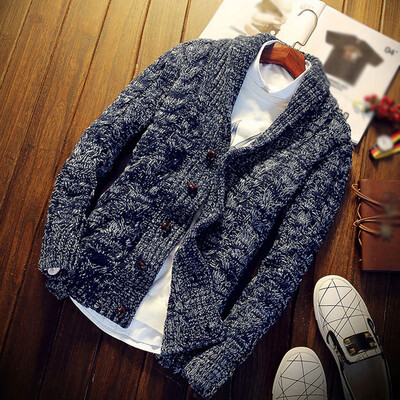 

Men Long Sleeve Buttons Plus Size Outwear Tops Winter Warm Cardigan Jacket Coat