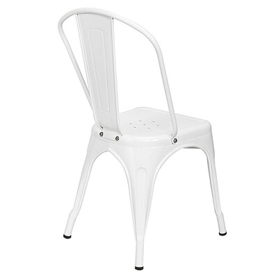 

4 pcs Tolix Style Dining Side Chair Stackable Bistro Cafe Metal Stool Vintage