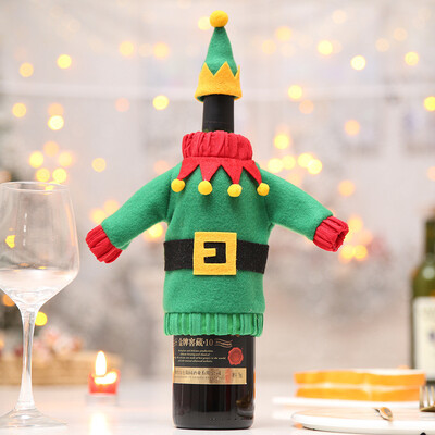 

〖Follure〗1pc Christmas Wine Bottle Snowman Santa Decoration Xmas Bottle Cap Xmas Decor