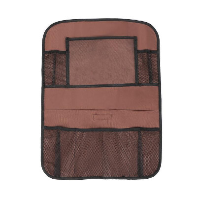 

Car Seat Back Organizer Bag Backseat Storage Box Automobile Pouch Coffee